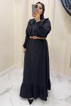 Elbise Kot Cemre  Siyah