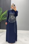 Elbise Abiye Nursema Lacivert
