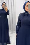 Elbise Abiye Sedef Lacivert