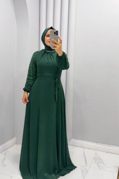 Elbise Abiye Sedef Zümrüt
