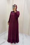 Elbise Gülsüm Bordo
