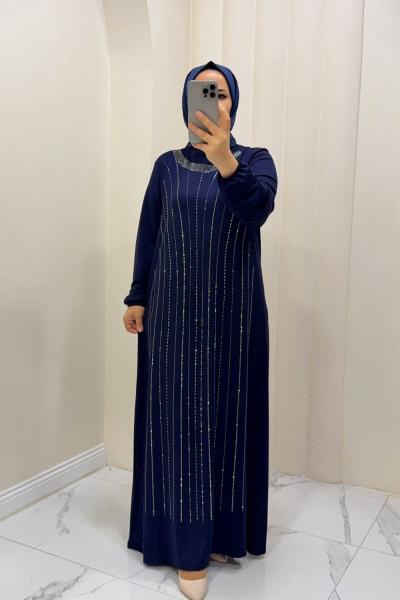 Elbise Gülsüm Lacivert