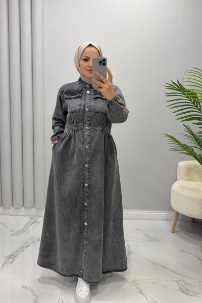 Elbise Kot Nilda Füme