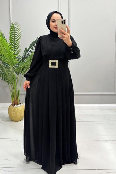 Elbise Şifon Ayliz Siyah