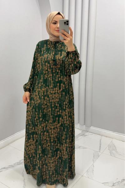 Elbise viskon Diyar Yeşil