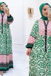 Elbise Zara Desen Alaçatı Yeşil