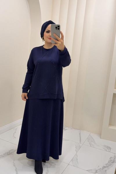 GÜLAY  ETEKLİ  TAKIM Lacivert