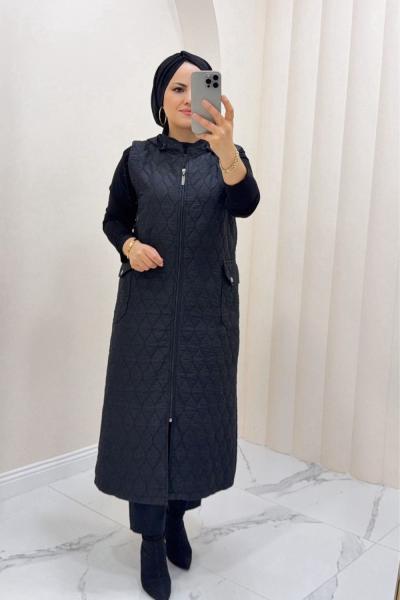 Gülhan Kapitone Siyah