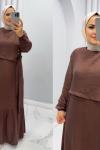 Gülşen Elbise Kahverengi