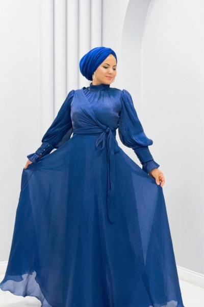 Helen Abiye elbise Lacivert