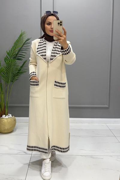 Hırka Triko Selen Krem