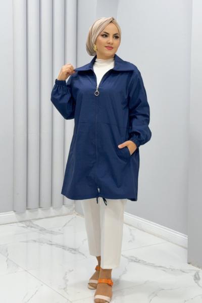 Kap Paraşüt sırtı nakışlı ferda Lacivert