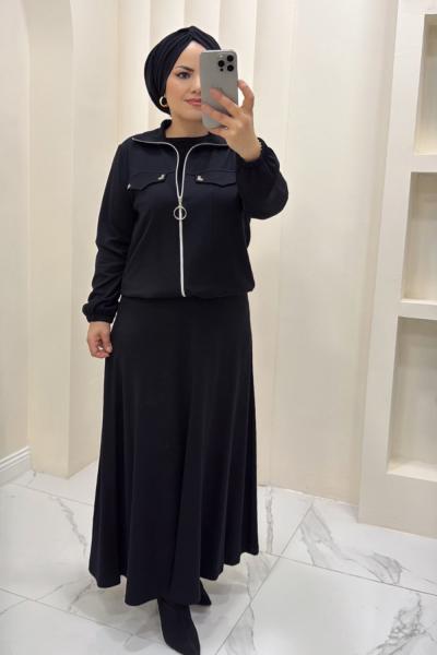 Takım etekli Elif Siyah