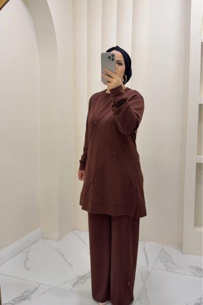 Takım ikili oysho Lalin Kahverengi