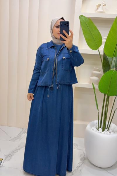 Takım Kot Jile Simge Açık Mavi