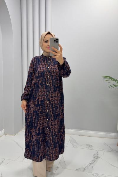 Tunik viskon  Diyar Lacivert