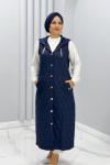 Yelek Çağla Lacivert