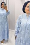 Yüsra Elbise Açık Mavi