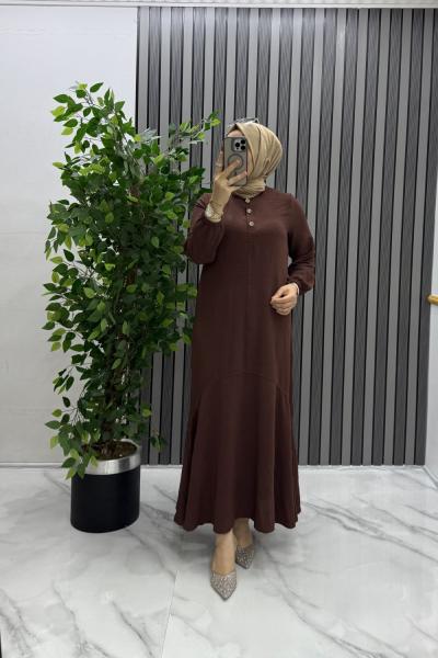 Ayça elbise  Kahverengi