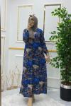 Batık elbise Mavi