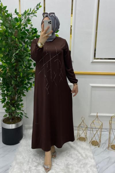 Buket elbise Kahverengi