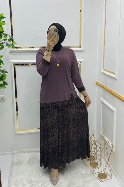 Damla leopar takım  Gül