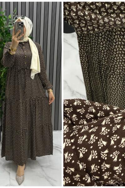 Ece elbise Kahverengi