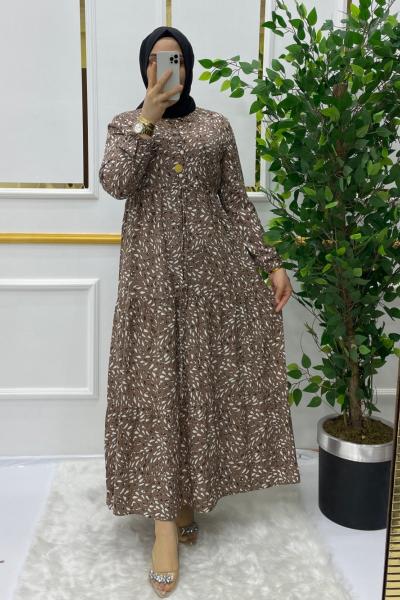 Gülnaz elbise Sütlü Kahve