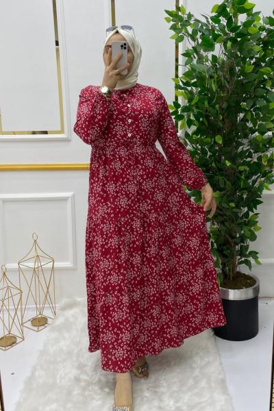 Lilya elbise  Kırmızı