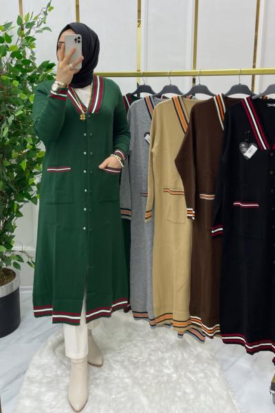 Mimoza hırka Yeşil