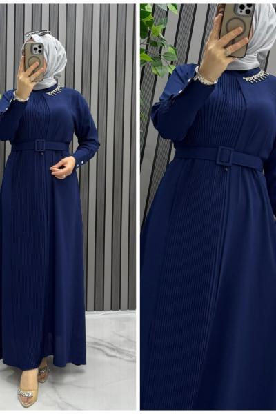 Mısra elbise  Lacivert