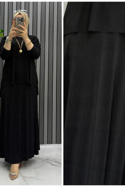 Narin etekli takım Siyah