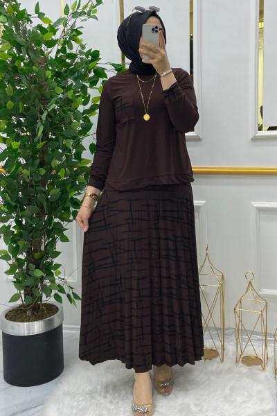 Nora takım  Kahverengi