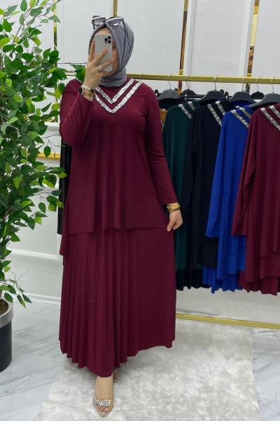 Nurşah takım  Bordo