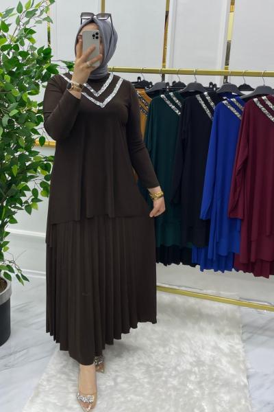 Nurşah takım  Kahverengi