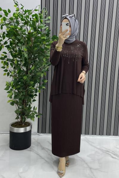 Özlem takım Kahverengi