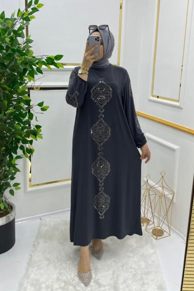 Parla elbise Antrasit