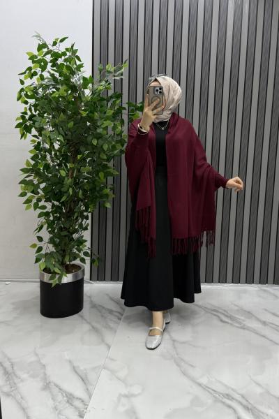 Şal hırka Bordo