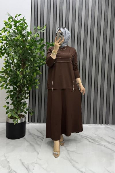 Tülin takım Kahverengi