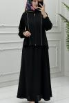 Burçin Etek Takım Siyah