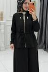 Çağla Etek Takım Siyah