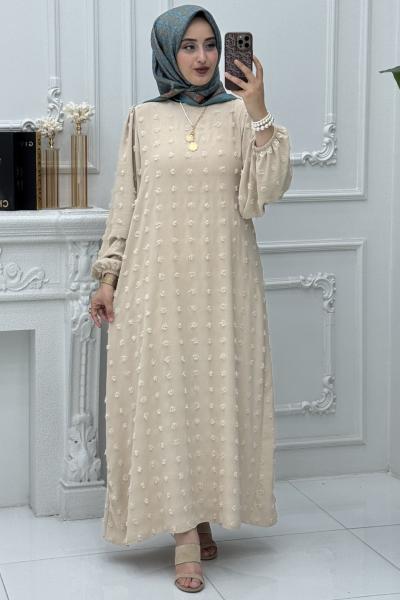 Kumsal Elbise Krem