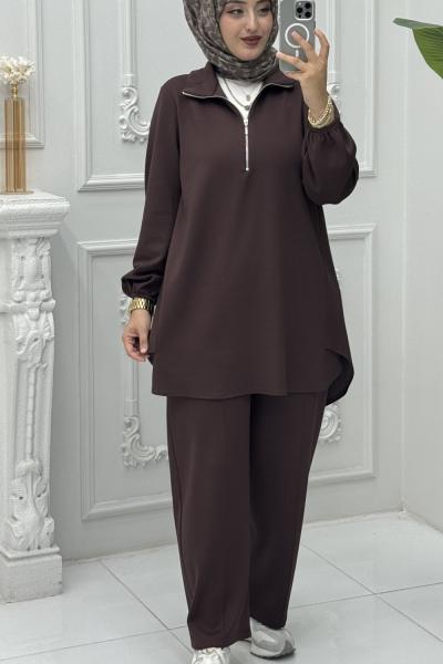 Simay Takım Kahverengi