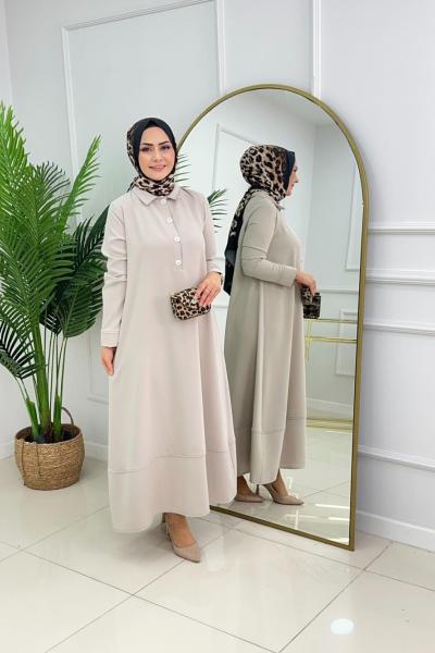 ADA ELBİSE-BEJ