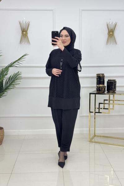 CANAN KOLYELİ TAKIM- SİYAH