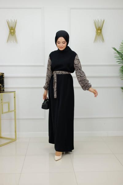 NESLİHAN ELBİSE-SİYAH