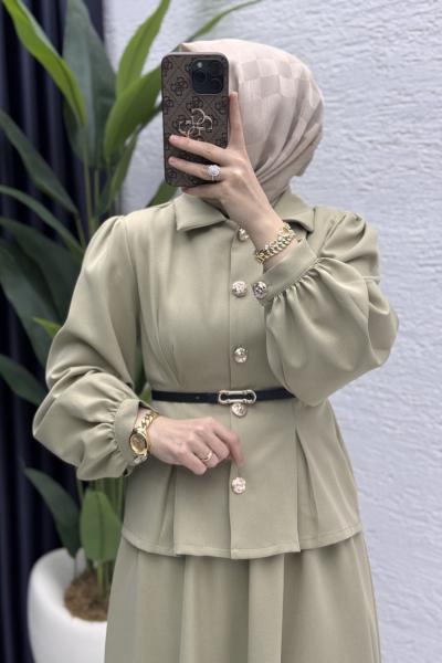 Bihter Etekli Takım Tesettür Giyim