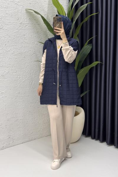 Deniz Üçlü Takım Tesettür Giyim