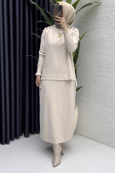 Dilan Etekli Takım Tesettür Giyim