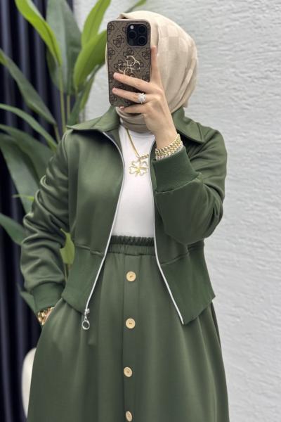 Dilruba Etekli Takım Tesettür Giyim